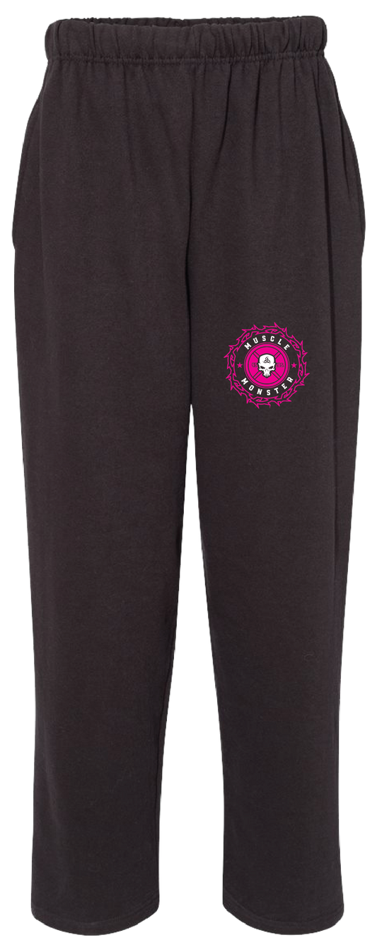 Womens Sweatpants Black MM Crown Logo 48492