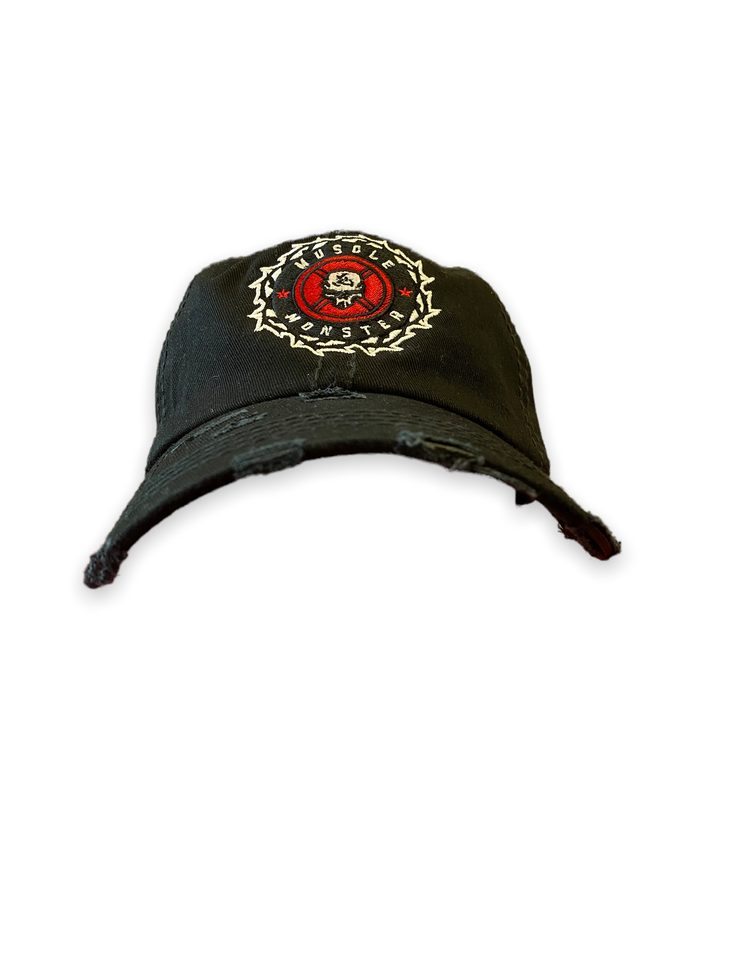 Baseball Cap Black Distressed