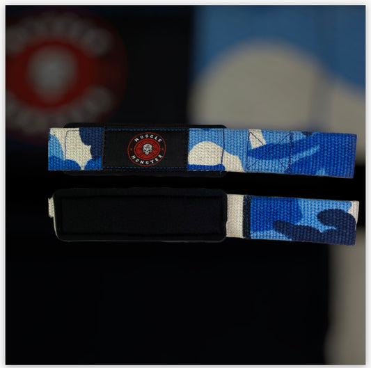 Lifting Straps XL BLUE/WHITE CAMO