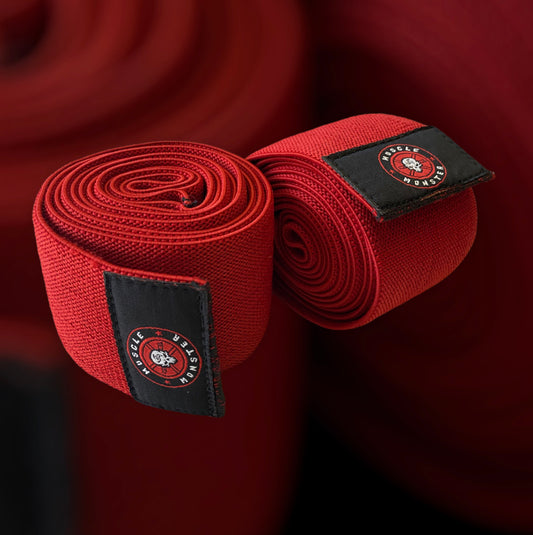 Knee Wraps - 100" - RED