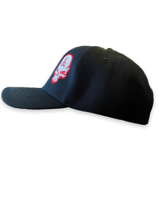 Baseball Cap Black (Skull left)