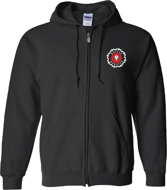 Womens Full Zip - Stay Blessed Stay Strong - Angel Wings