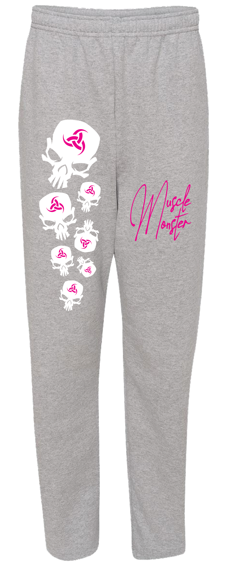 Womens Sweatpants Gray Multi Skull 39013