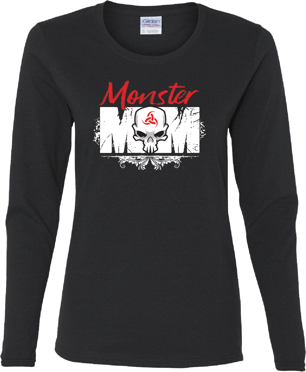 Womens Long Sleeve T-Shirt - Monster Mom