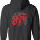 Womens Pullover Hoodie - Stay Blessed Strong Angel Wings