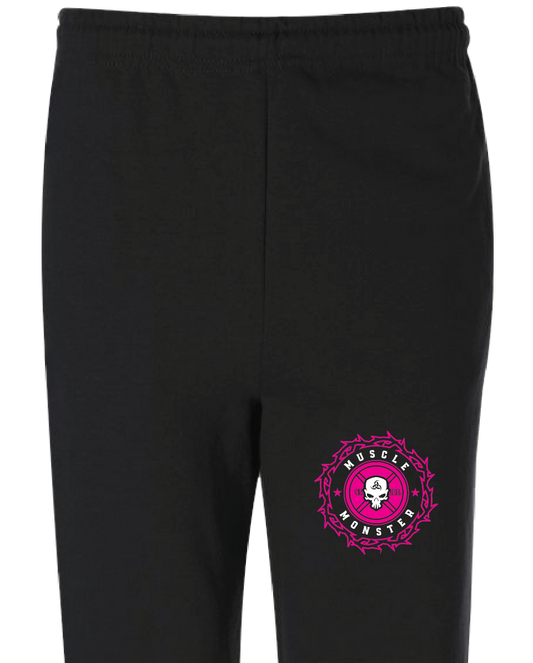 Womens Sweatpants Black MM Crown Logo 20028
