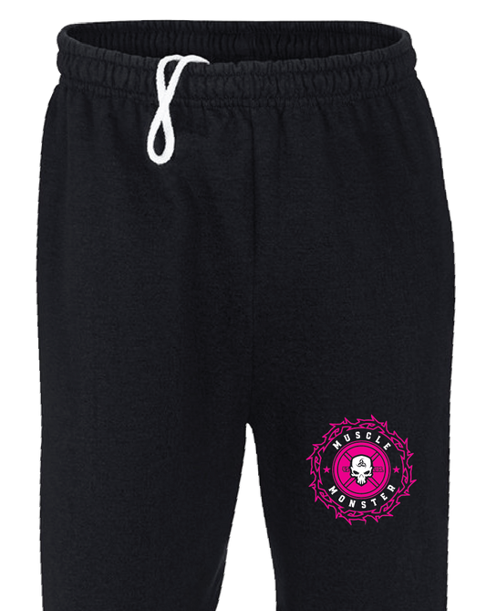 Womens Sweatpants Black MM Crown Logo G182