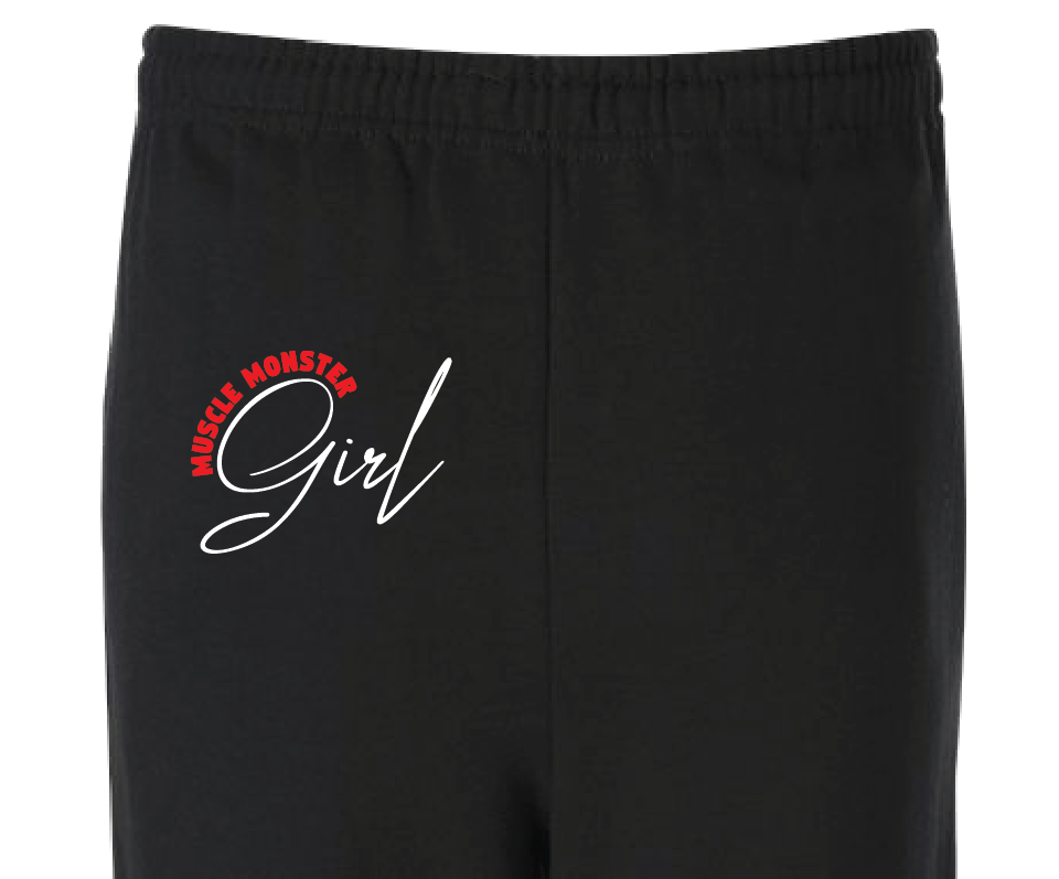Womens Sweatpants Black MM Girl 20028