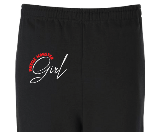 Womens Sweatpants Black MM Girl 20028