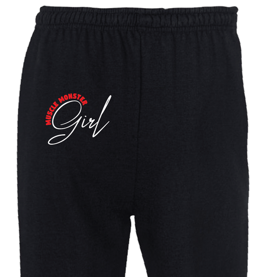 Womens Sweatpants Black MM Girl G182