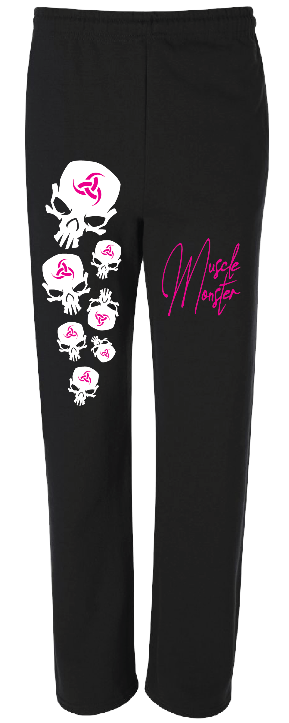 Womens Sweatpants Black Multi Skull 20028