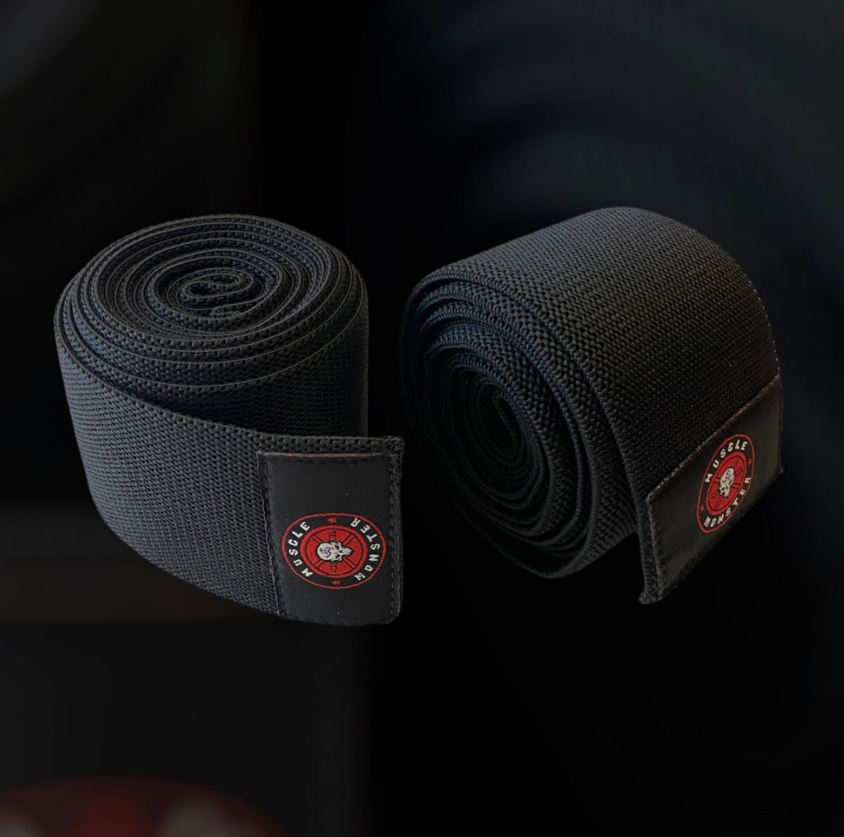 Knee Wraps - 80" - BLACK