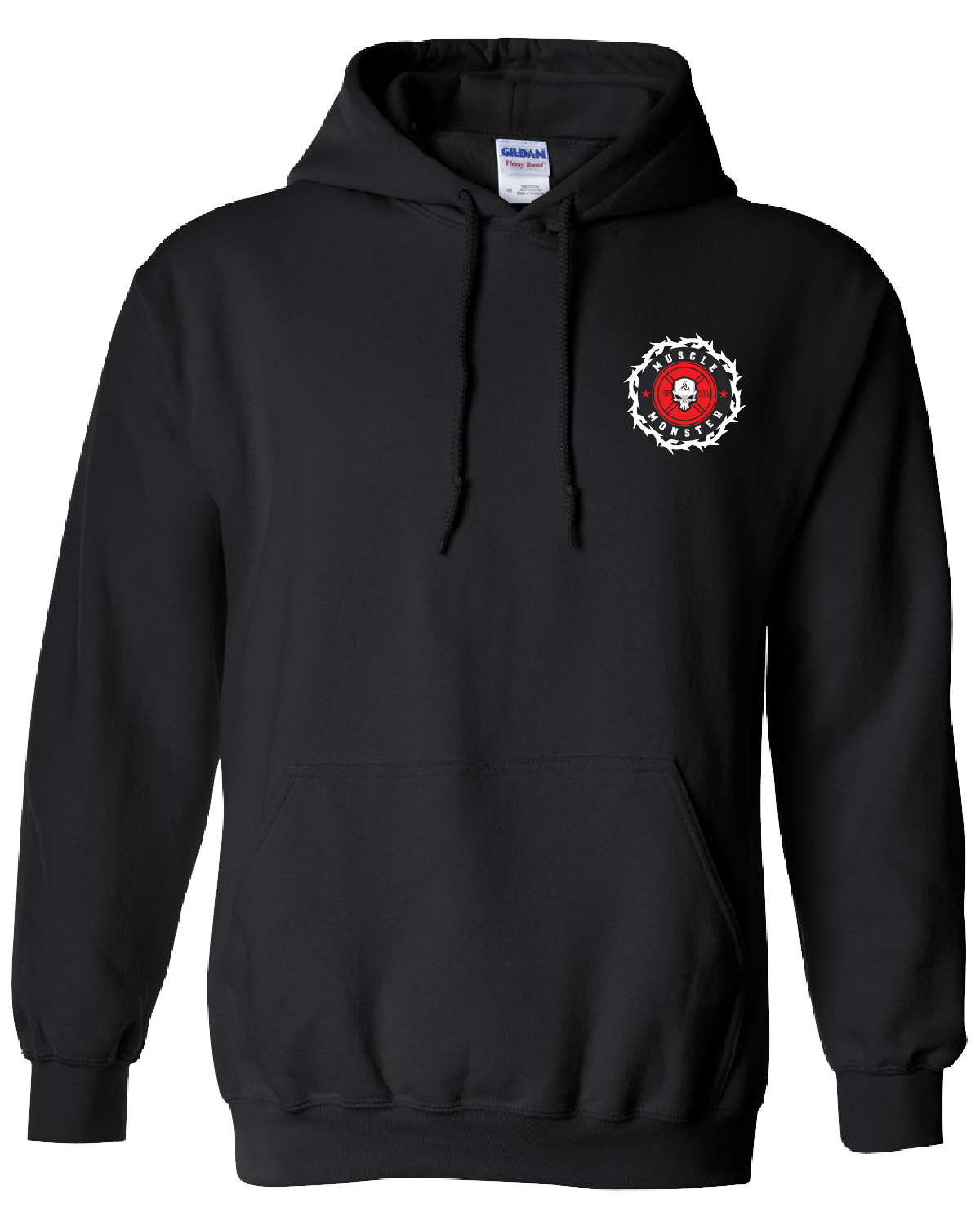 Womans Pullover Hoodie - Red Cross Female Skull