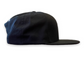 Baseball Cap Flat Bill Black (Skull left)