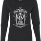 Womens Long Sleeve T-Shirt -Stay Blessed Stay Strong Gothic