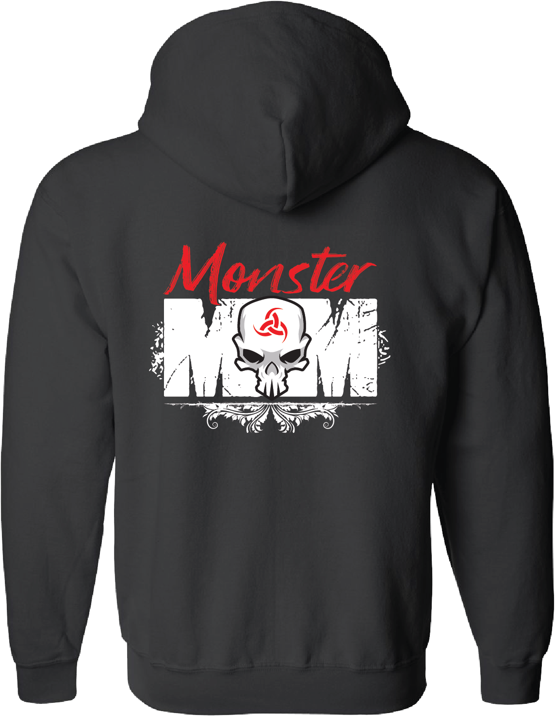 Womens Full Zip Hoodie - Monster Mom