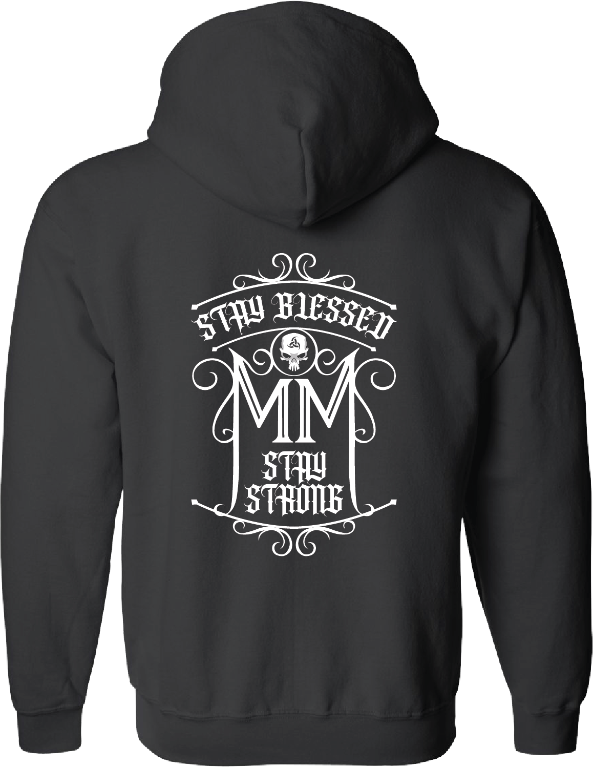 Womens Full Zip - Stay Blessed Stay Strong - Gothic