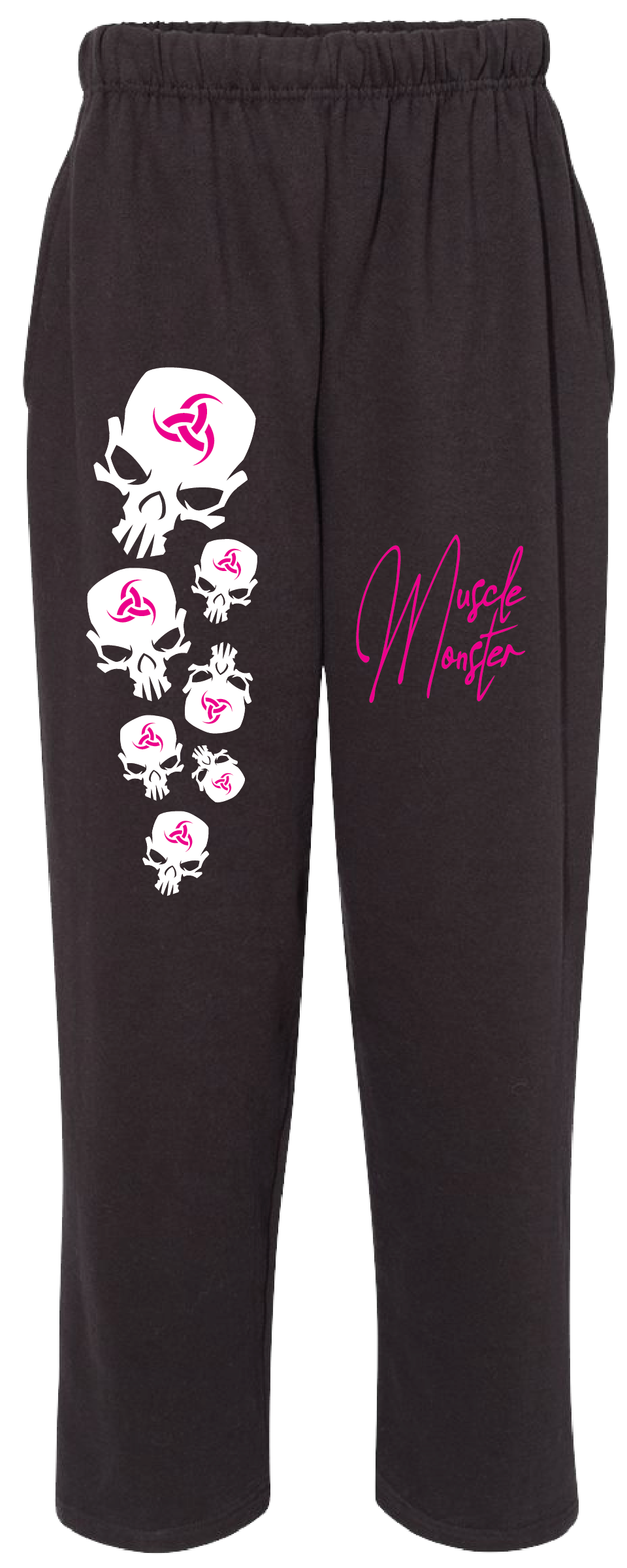 Womens Sweatpants Black Multi Skull 48492